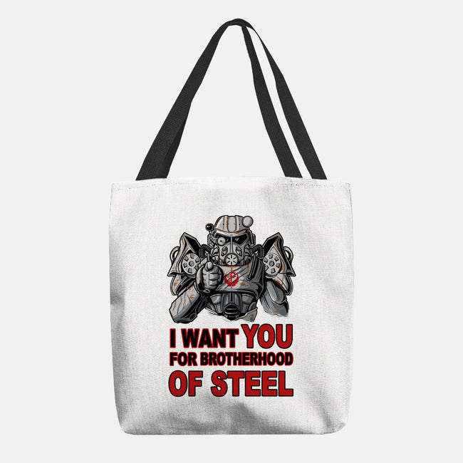 Brother Of Steel-None-Basic Tote-Bag-FernandoSala