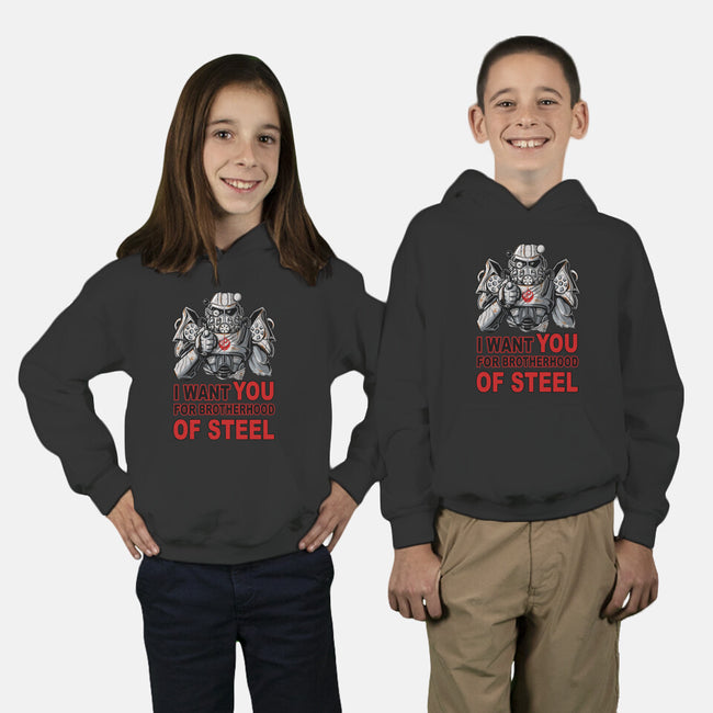 Brother Of Steel-Youth-Pullover-Sweatshirt-FernandoSala