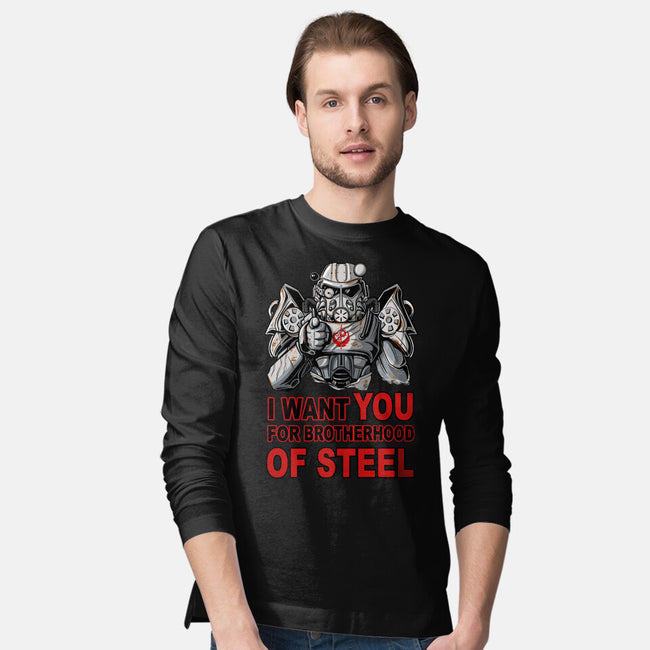 Brother Of Steel-Mens-Long Sleeved-Tee-FernandoSala