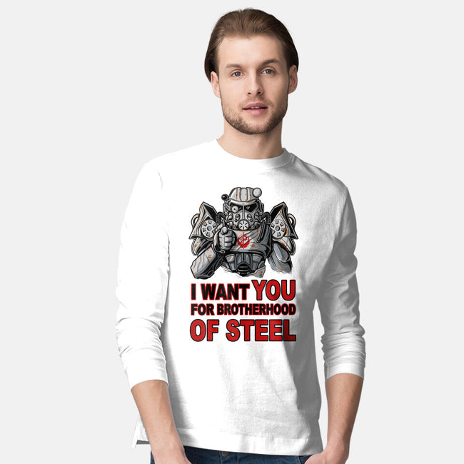 Brother Of Steel-Mens-Long Sleeved-Tee-FernandoSala