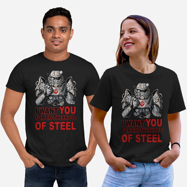 Brother Of Steel-Unisex-Basic-Tee-FernandoSala