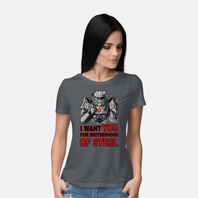 Brother Of Steel-Womens-Basic-Tee-FernandoSala