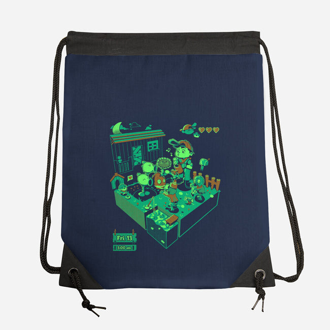 Farmer Vs Zombies-None-Drawstring-Bag-Heyra Vieira