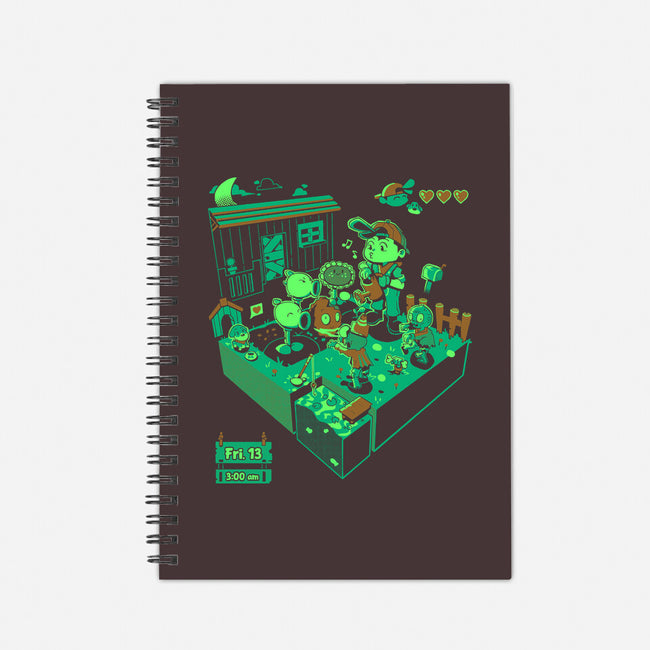 Farmer Vs Zombies-None-Dot Grid-Notebook-Heyra Vieira
