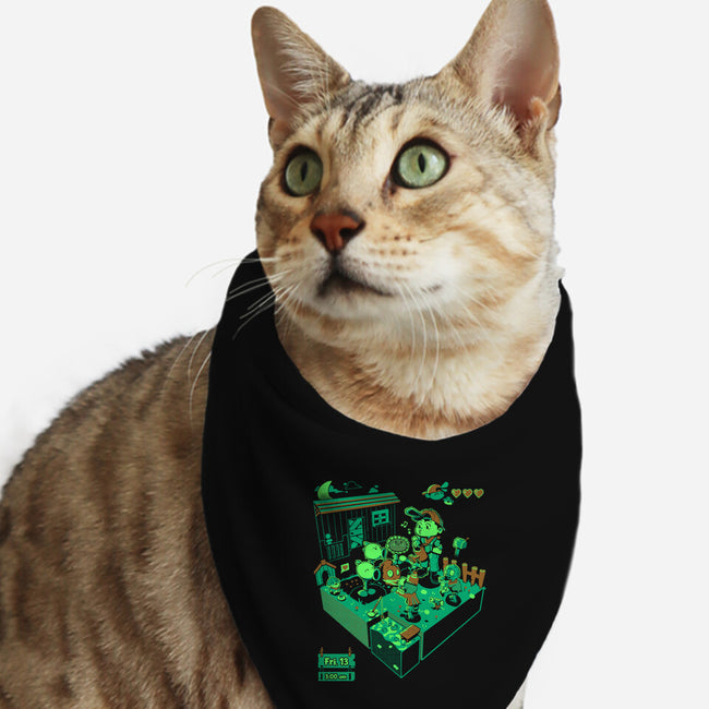 Farmer Vs Zombies-Cat-Bandana-Pet Collar-Heyra Vieira