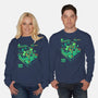 Farmer Vs Zombies-Unisex-Crew Neck-Sweatshirt-Heyra Vieira