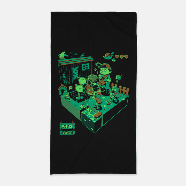 Farmer Vs Zombies-None-Beach-Towel-Heyra Vieira