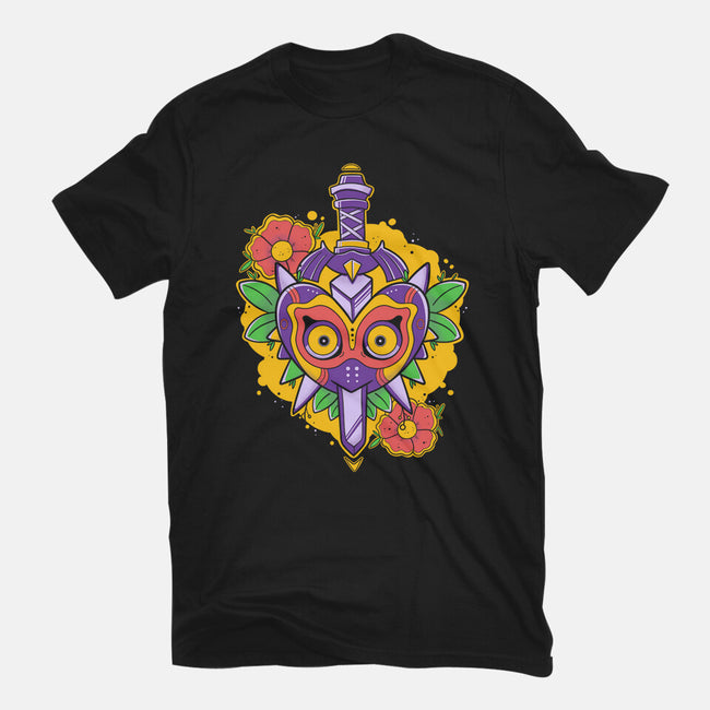 Zelda Mask-Womens-Basic-Tee-Ca Mask