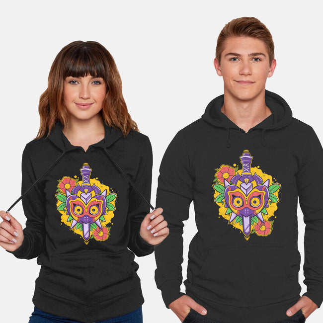 Zelda Mask-Unisex-Pullover-Sweatshirt-Ca Mask