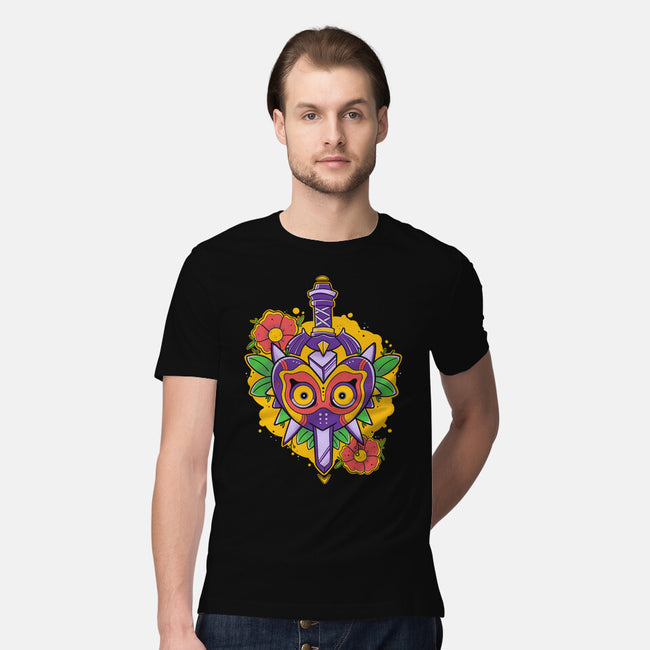 Zelda Mask-Mens-Premium-Tee-Ca Mask