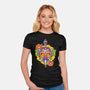 Zelda Mask-Womens-Fitted-Tee-Ca Mask