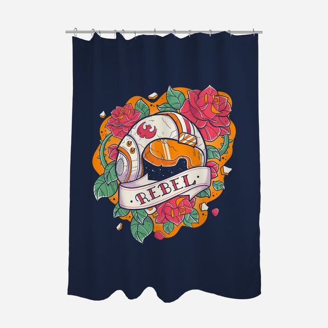 The Rebel-None-Polyester-Shower Curtain-Ca Mask