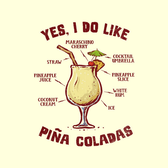 Yes I Do Like Pina Coladas-None-Glossy-Sticker-kg07