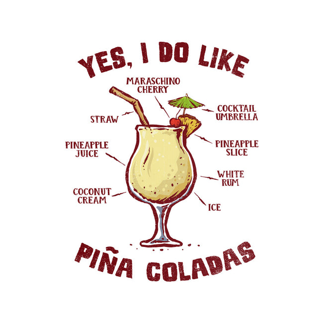 Yes I Do Like Pina Coladas-None-Removable Cover w Insert-Throw Pillow-kg07
