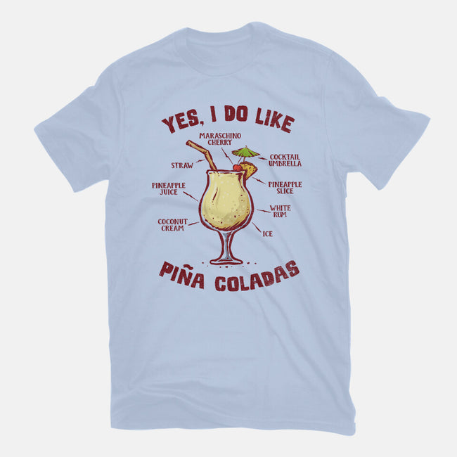 Yes I Do Like Pina Coladas-Mens-Premium-Tee-kg07