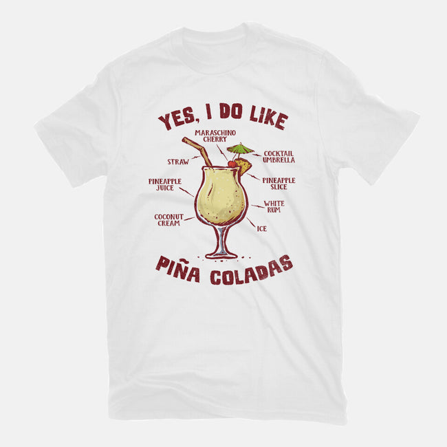 Yes I Do Like Pina Coladas-Mens-Premium-Tee-kg07