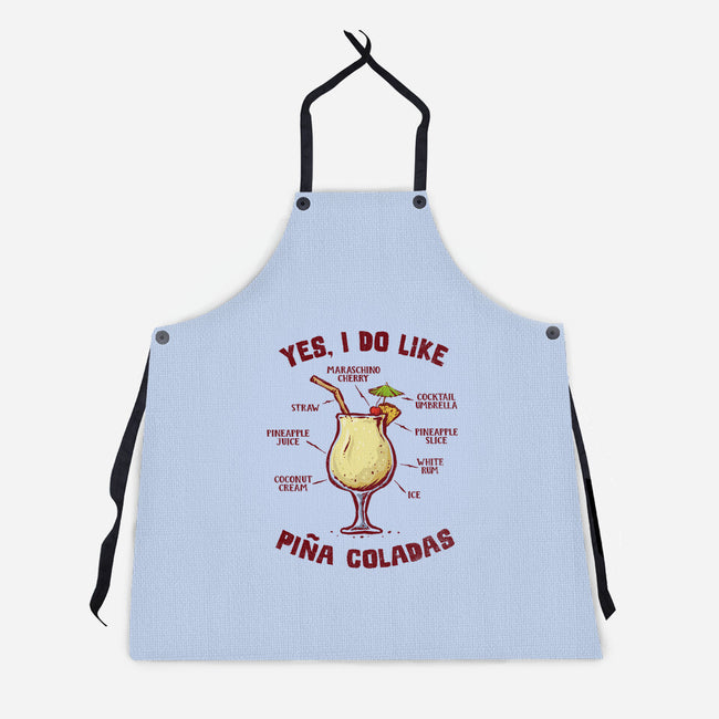 Yes I Do Like Pina Coladas-Unisex-Kitchen-Apron-kg07