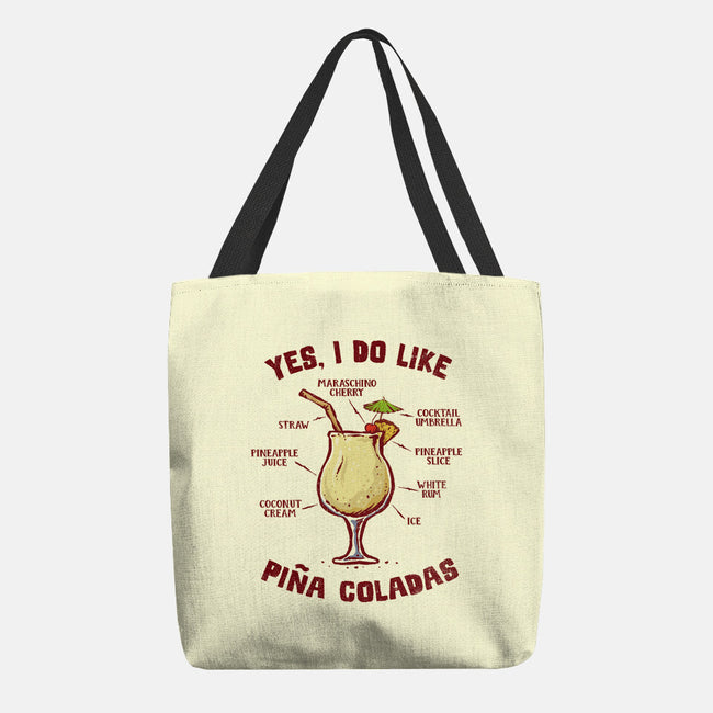 Yes I Do Like Pina Coladas-None-Basic Tote-Bag-kg07