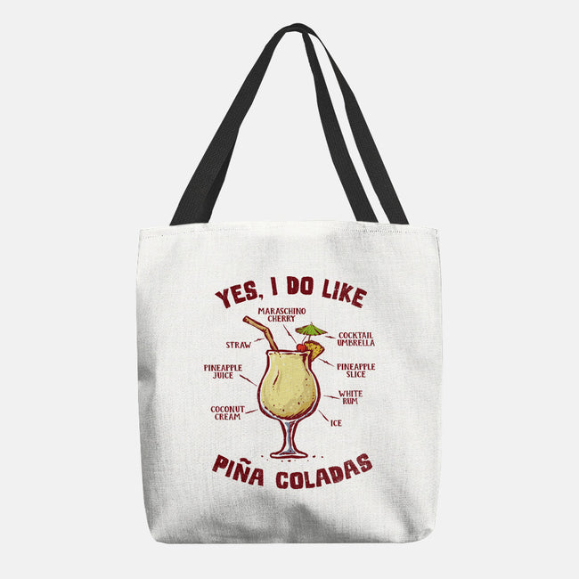 Yes I Do Like Pina Coladas-None-Basic Tote-Bag-kg07