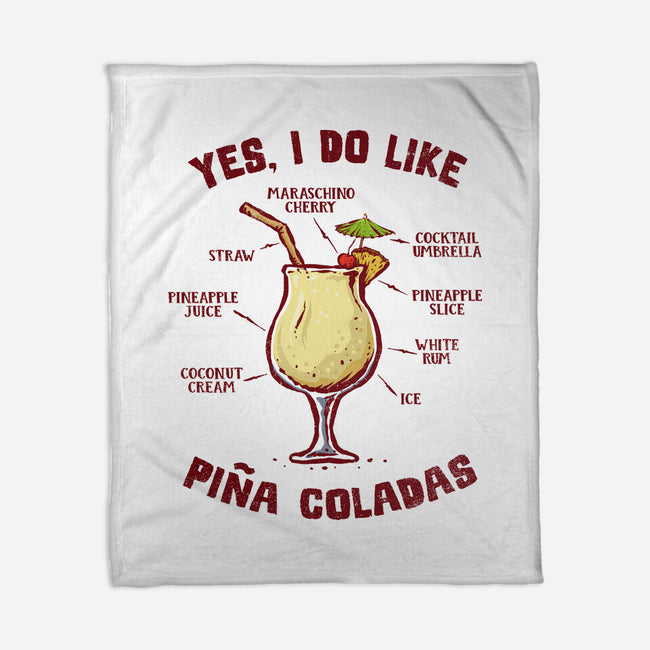 Yes I Do Like Pina Coladas-None-Fleece-Blanket-kg07