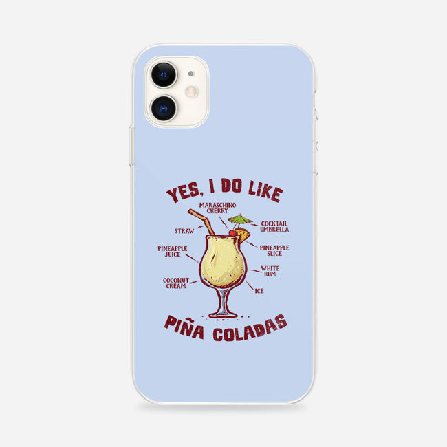 Yes I Do Like Pina Coladas-iPhone-Snap-Phone Case-kg07