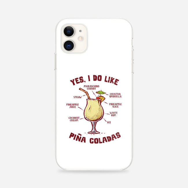 Yes I Do Like Pina Coladas-iPhone-Snap-Phone Case-kg07