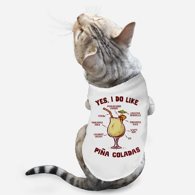 Yes I Do Like Pina Coladas-Cat-Basic-Pet Tank-kg07