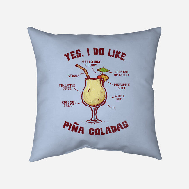 Yes I Do Like Pina Coladas-None-Non-Removable Cover w Insert-Throw Pillow-kg07