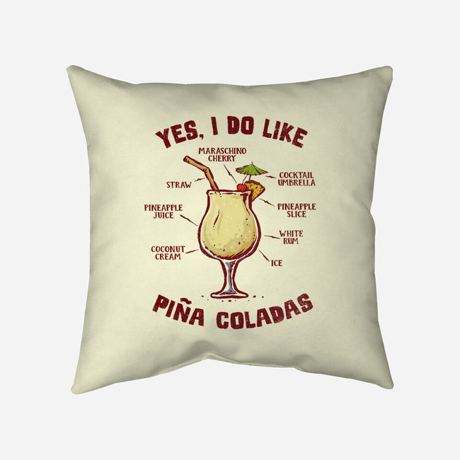 Yes I Do Like Pina Coladas-None-Non-Removable Cover w Insert-Throw Pillow-kg07