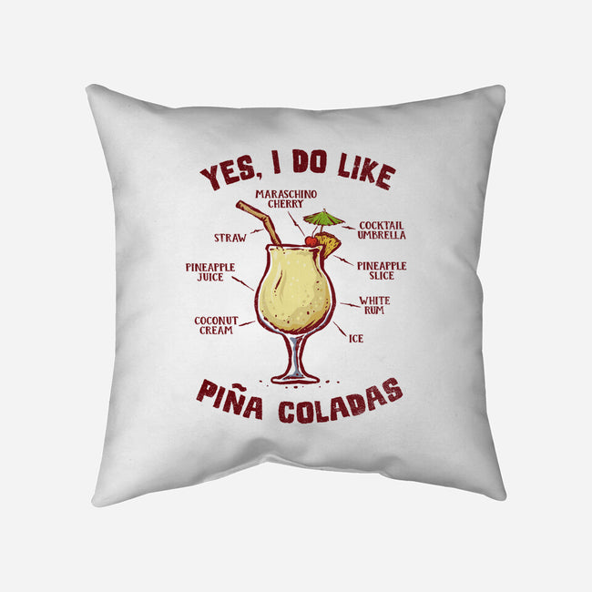 Yes I Do Like Pina Coladas-None-Non-Removable Cover w Insert-Throw Pillow-kg07