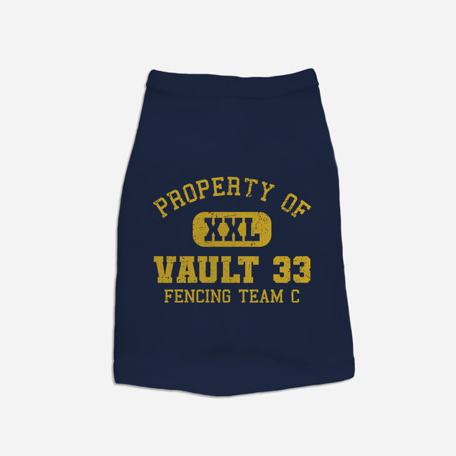 Property Of Vault 33-Dog-Basic-Pet Tank-kg07