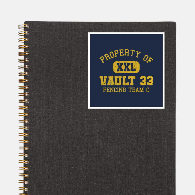Property Of Vault 33-None-Glossy-Sticker-kg07