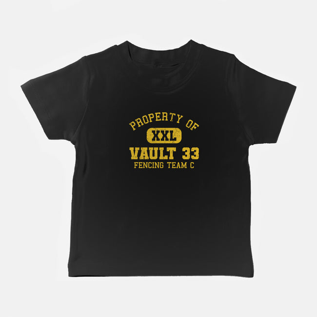 Property Of Vault 33-Baby-Basic-Tee-kg07