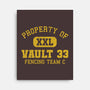 Property Of Vault 33-None-Stretched-Canvas-kg07