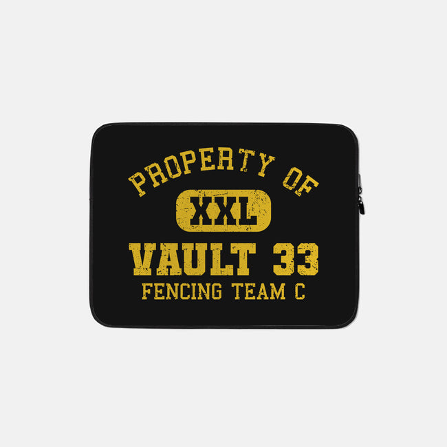 Property Of Vault 33-None-Zippered-Laptop Sleeve-kg07