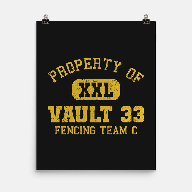Property Of Vault 33-None-Matte-Poster-kg07