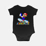 Super Penguin King 64-Baby-Basic-Onesie-rocketman_art