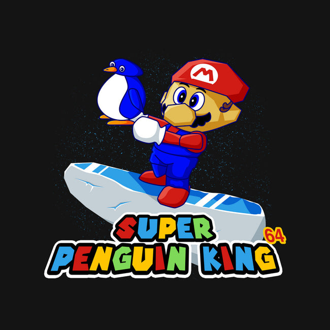 Super Penguin King 64-None-Non-Removable Cover w Insert-Throw Pillow-rocketman_art