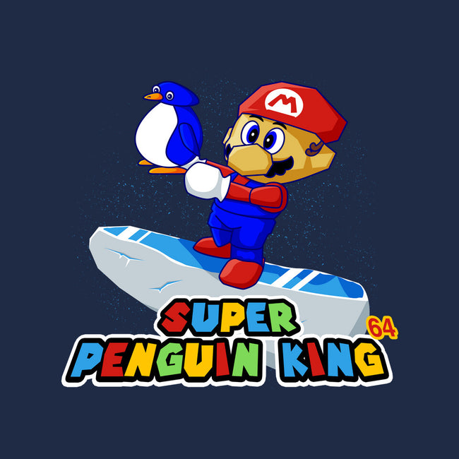 Super Penguin King 64-Womens-Fitted-Tee-rocketman_art