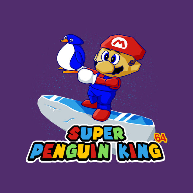 Super Penguin King 64-None-Removable Cover w Insert-Throw Pillow-rocketman_art