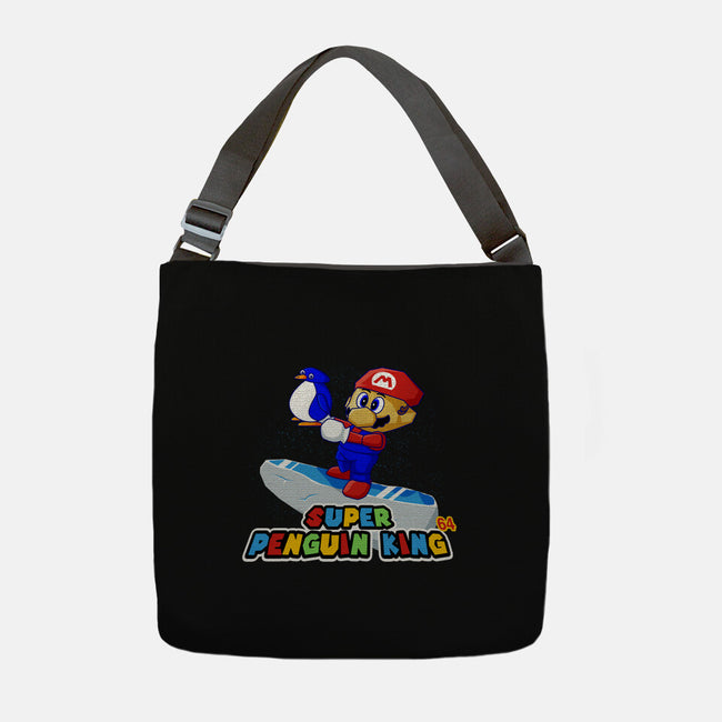 Super Penguin King 64-None-Adjustable Tote-Bag-rocketman_art