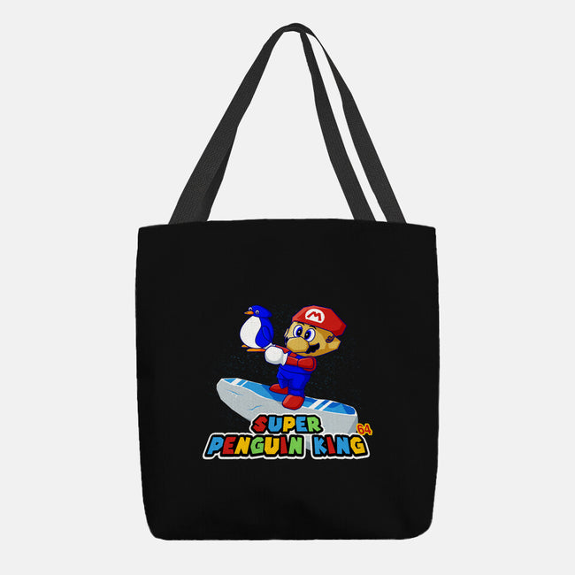 Super Penguin King 64-None-Basic Tote-Bag-rocketman_art