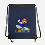 Super Penguin King 64-None-Drawstring-Bag-rocketman_art