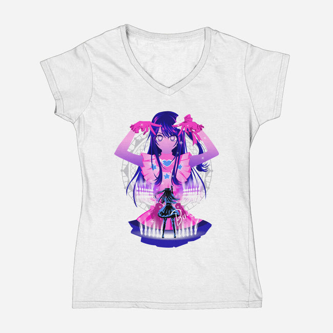 My Favorite Idol-Womens-V-Neck-Tee-hypertwenty