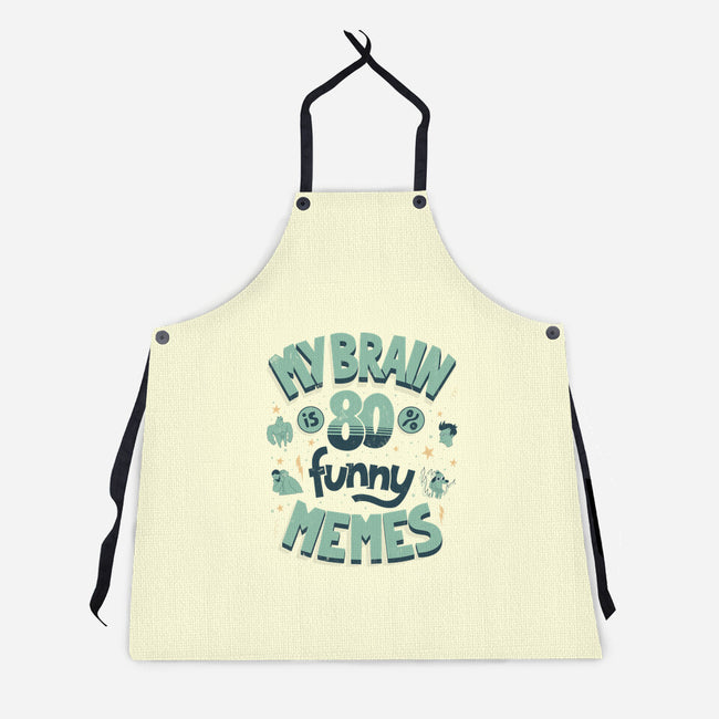 Full Of Funny Memes-Unisex-Kitchen-Apron-Jorge Toro