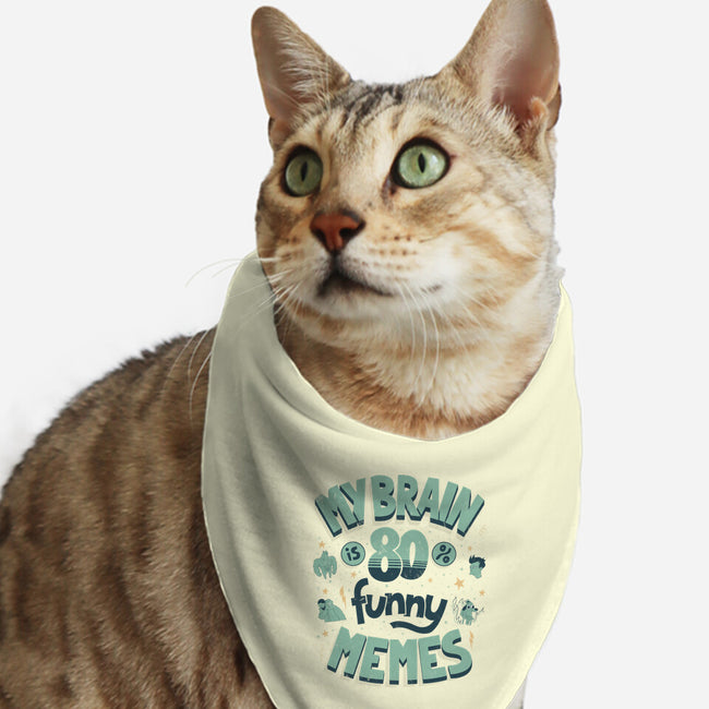 Full Of Funny Memes-Cat-Bandana-Pet Collar-Jorge Toro