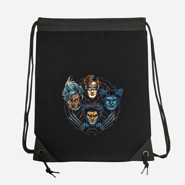 Mutant And Proud-None-Drawstring-Bag-glitchygorilla