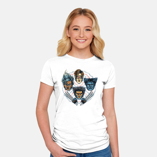 Mutant And Proud-Womens-Fitted-Tee-glitchygorilla