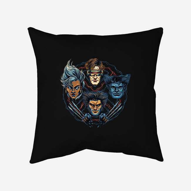 Mutant And Proud-None-Non-Removable Cover w Insert-Throw Pillow-glitchygorilla