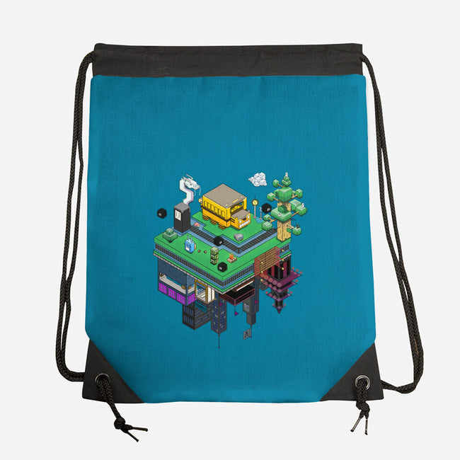 Geometric Anime-None-Drawstring-Bag-NapoliBeach